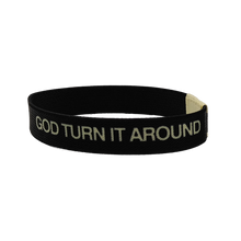 Load image into Gallery viewer, God Turn It Around Fabric Bracelet
